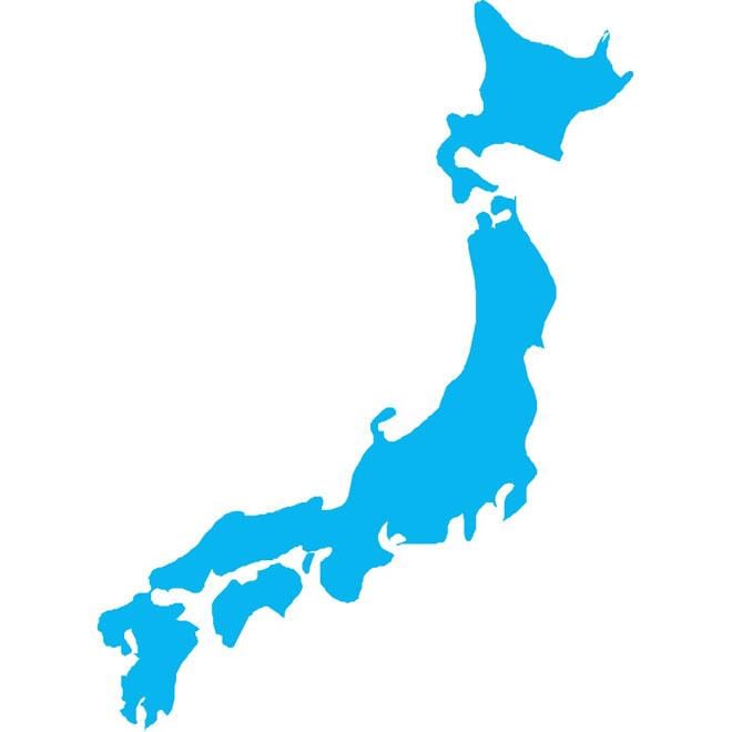 Japonia mapa wektor