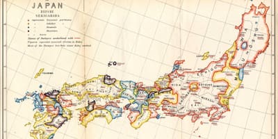 Mapa feudalnej Japonii