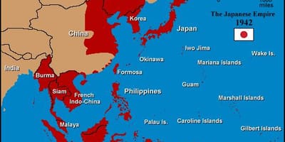 Mapa cesarstwa japonii