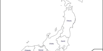 Mapa plan Japonii