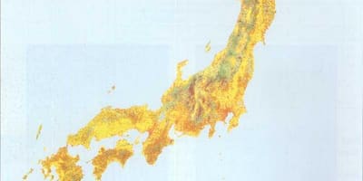Mapa Japonii roślinności
