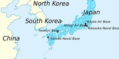Mapa Japonii ww2