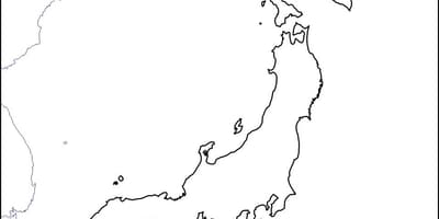 Pusta mapa Japonii